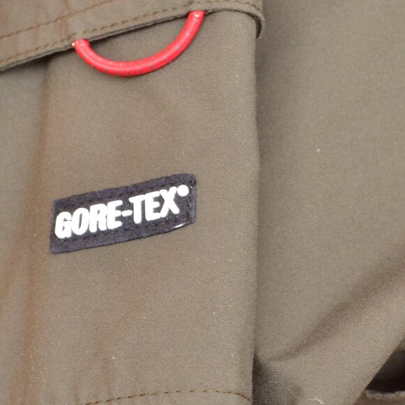 Eddie Bauer EBTEK Gore-Tex Dark Olive Green Waterproof Jacket Mens Size L - Picture 10 of 10